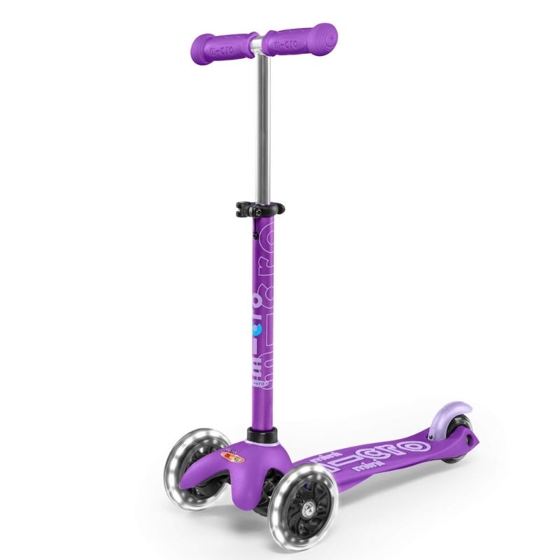 Micro Scooter Mini Deluxe LED - Purple